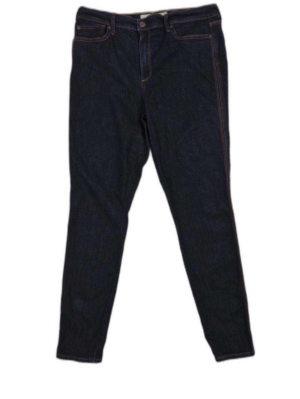 Womens Gap 1969 True Skinny High Rise Jeans Dark Indigo Size 32 Tall